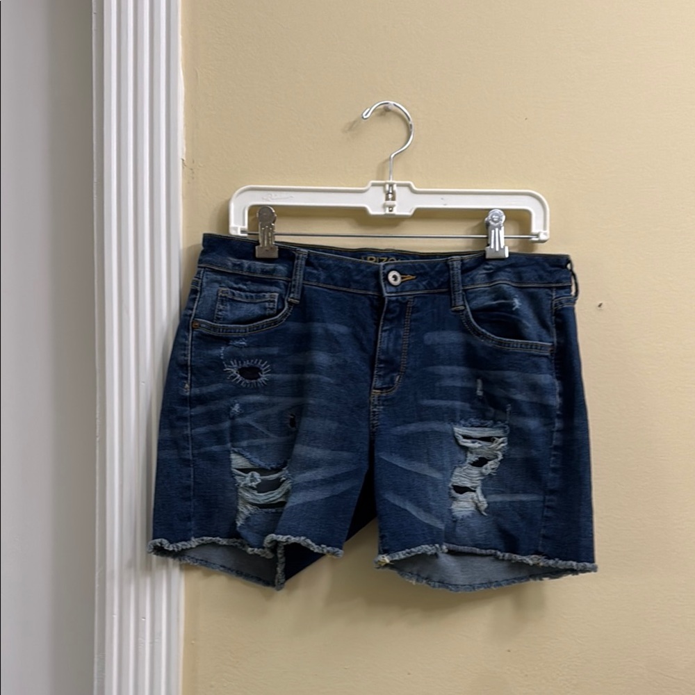 Distressed Denim Women Shorts